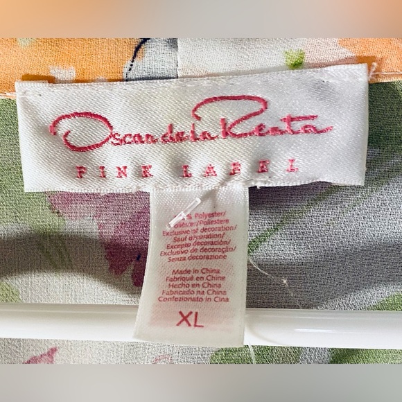 Oscar de la Renta Floral Sheer robe - Picture 2 of 6